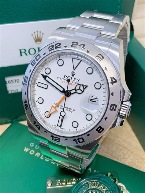 rolex 216570 bianco o nero|Rolex Explorer II White 42mm Reference 216570 .